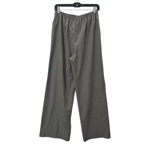 $930 Eskandar Gray Wool/Silk Wide Leg Trouser Size 1/US 10-12